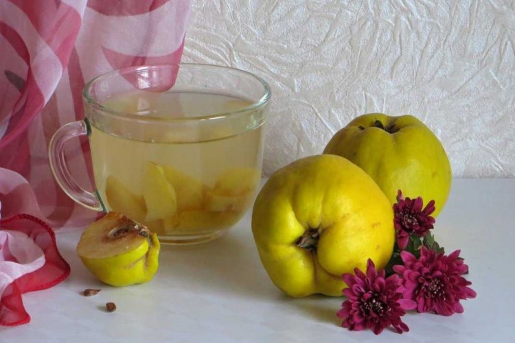 Компот из айвы и яблок на зиму