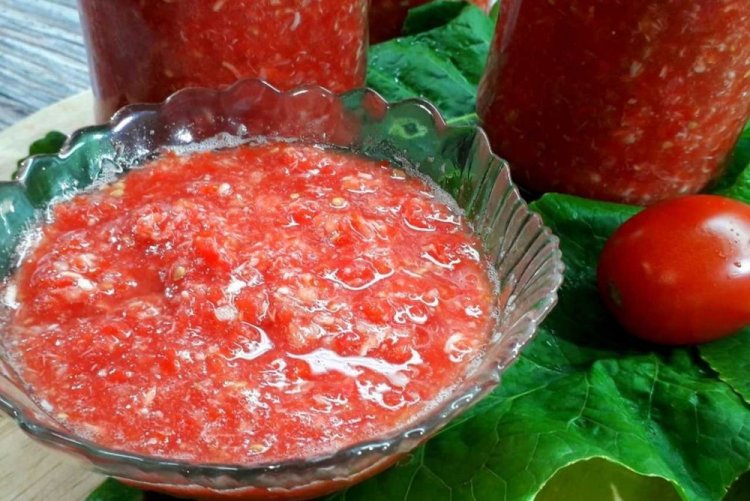 Хреновина с помидорами на зиму