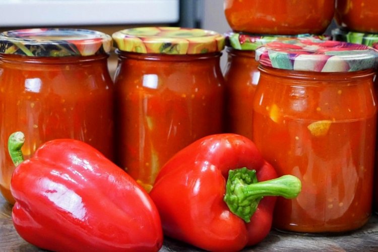 Лечо из болгарского перца в томате на зиму