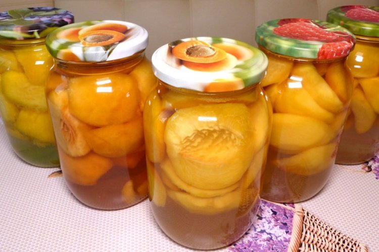 Нектарины в сиропе на зиму