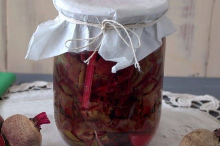 Вареная свекольная ботва на зиму