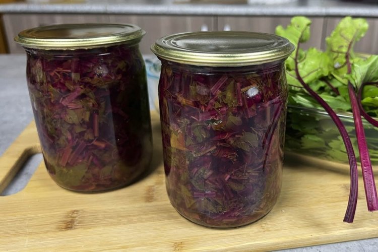 Квашеная ботва свеклы на зиму