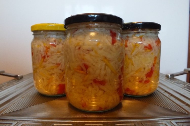 Редька с болгарским перцем на зиму