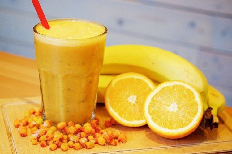 Смузи из облепихи и банана