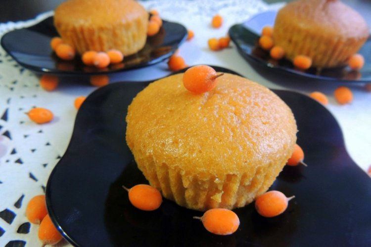 Маффины с облепихой