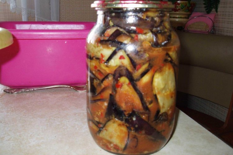 Тещин язык из баклажанов на зиму