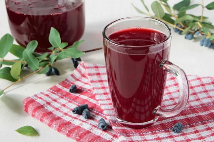 Летний компот из жимолости