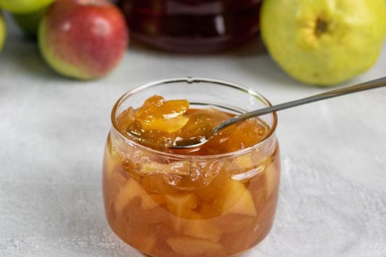 Варенье-пятиминутка из груш и яблок