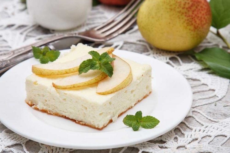 Грушевое суфле с желатином