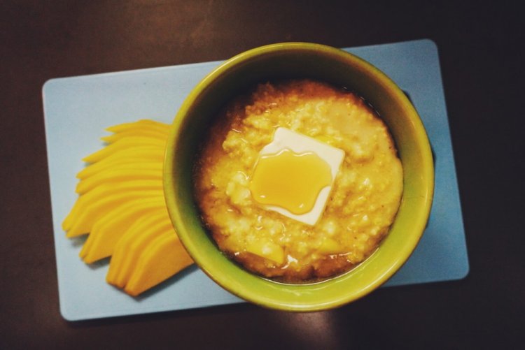 Пшенная каша с манго