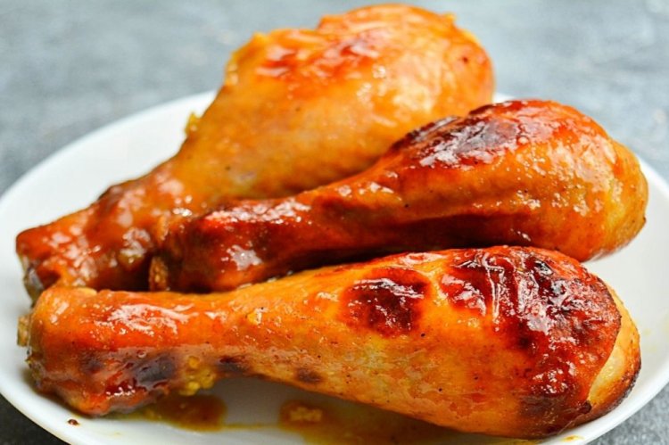 Куриные ножки в медово-горчичном соусе в аэрогриле