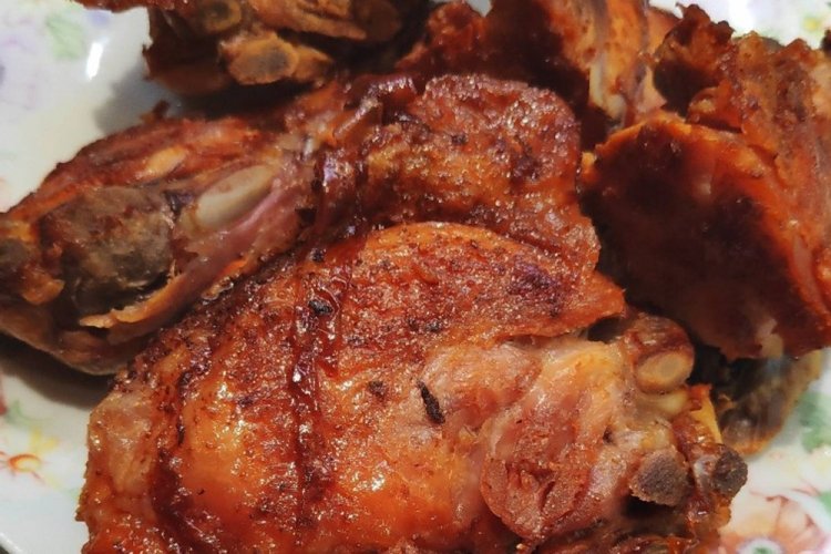 Курица с аджикой в аэрогриле