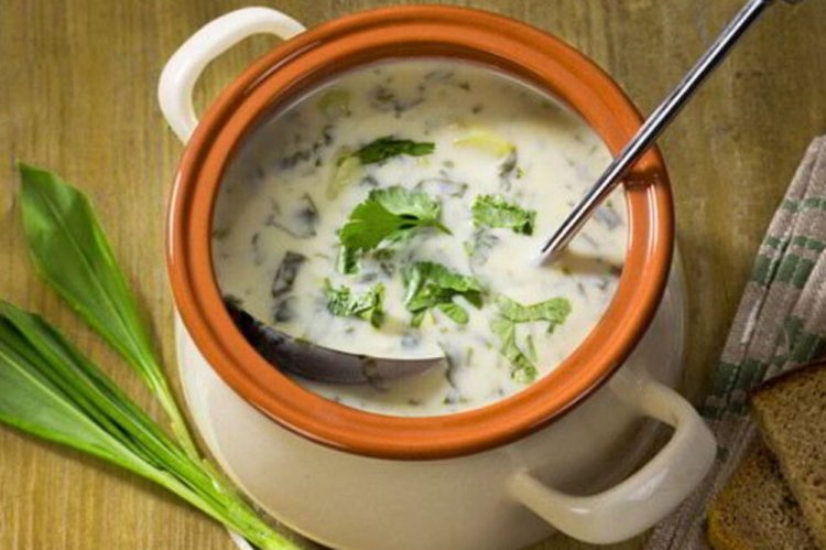 Холодный суп с черемшой