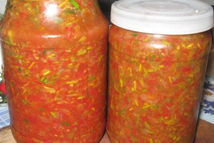 Черемша с томатной пастой на зиму