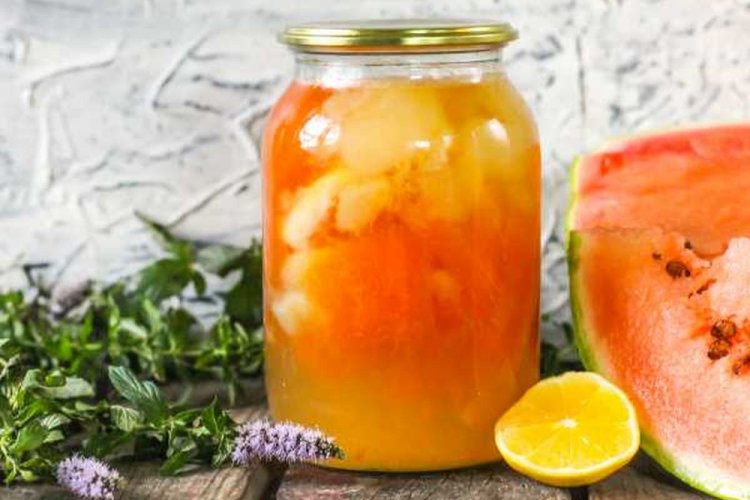 Компот из арбуза и дыни на зиму