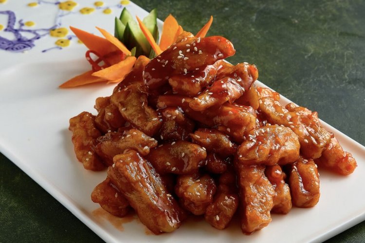 Баклажаны в кисло-сладком соусе с лимонным соком