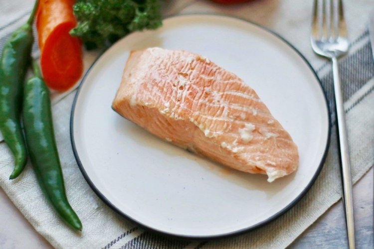 Лосось на пару