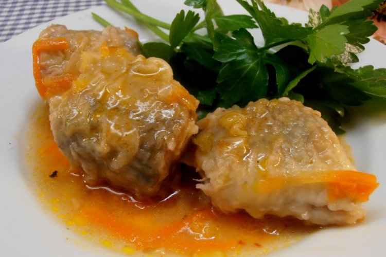 Тушеный минтай как в детском саду