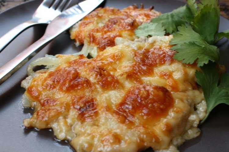 Цветная капуста с курицей по-дижонски в духовке