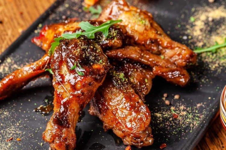 Курица в медово-горчичном соусе на гриле