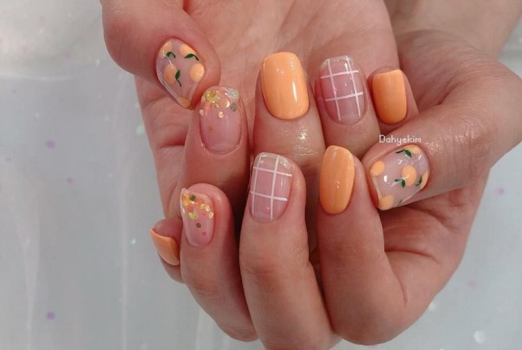 Корейский маникюр на короткие ногти