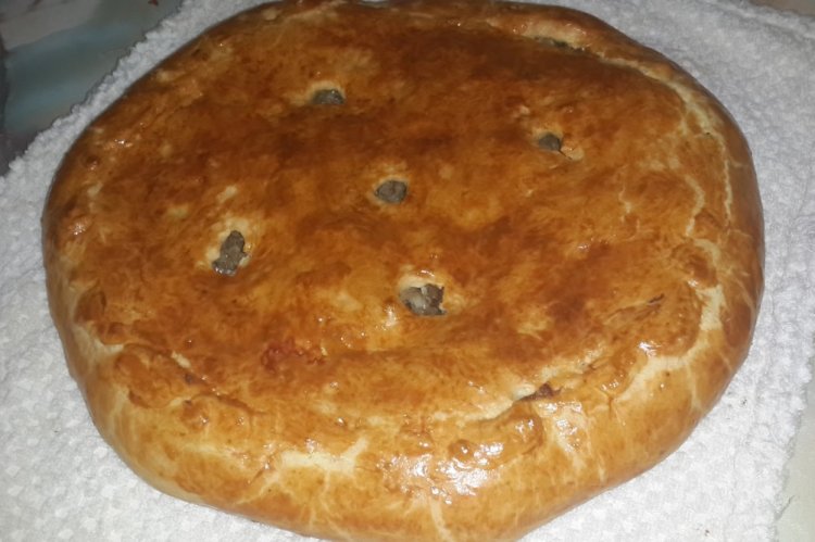 Мясной пирог на кефире