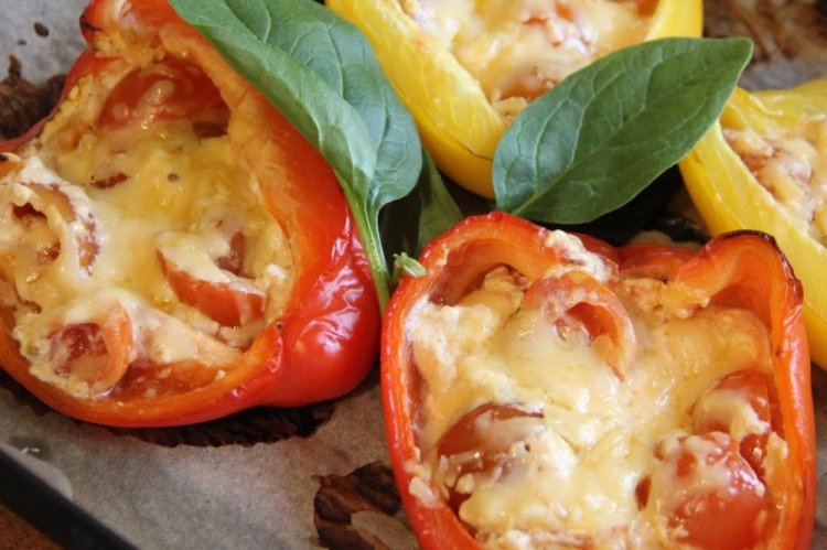 Фаршированный перец с брынзой