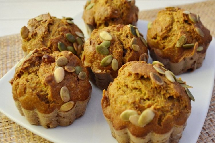 Тыквенные ПП кексы