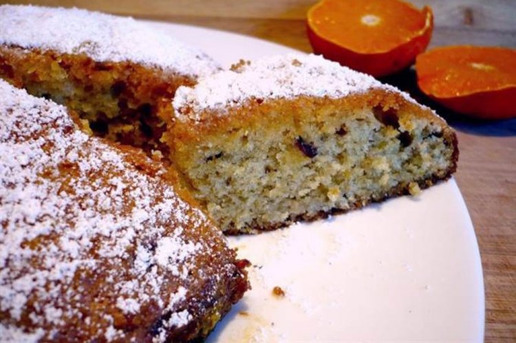 Пирог с шоколадом и апельсиновой пропиткой