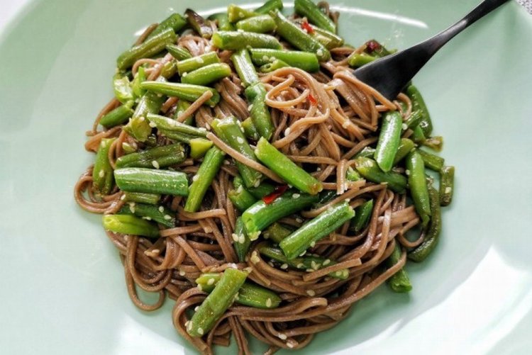 Соба со стручковой фасолью