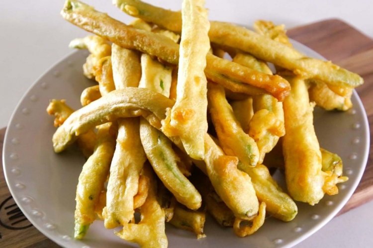 Стручковая фасоль в кляре