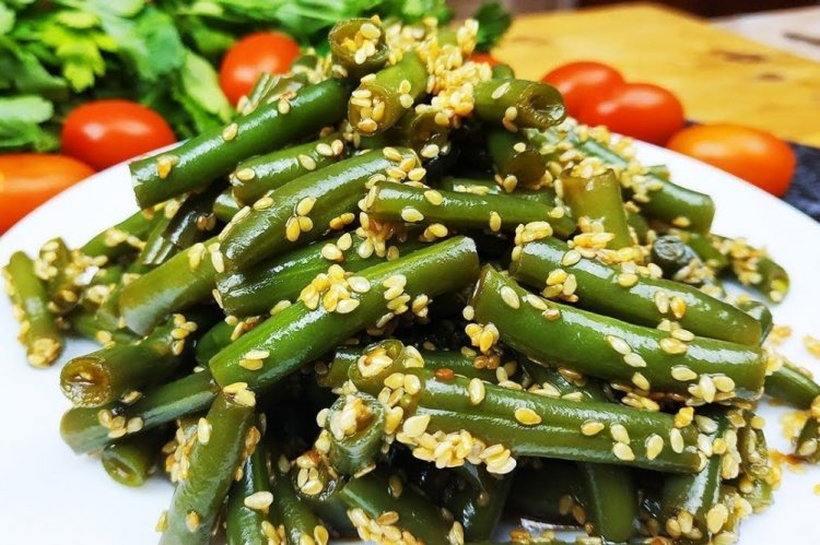 Стручковая фасоль в соевом соусе