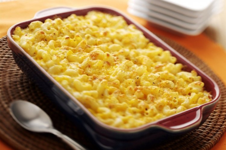 Запеканка из макарон со страчателлой