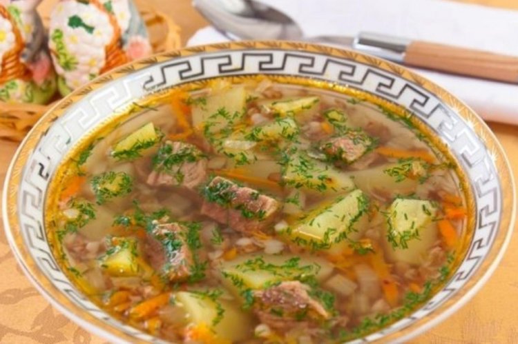 Гречневый суп с тушенкой