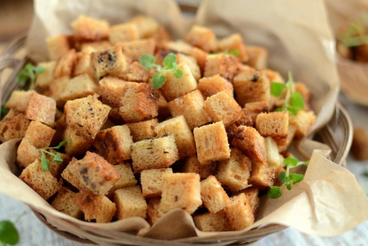 Классические сухарики без добавок