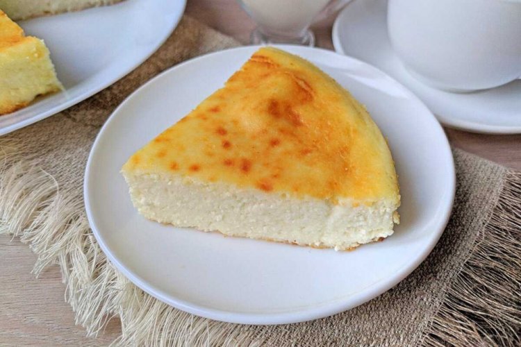 Творожная запеканка с белками без манки и муки