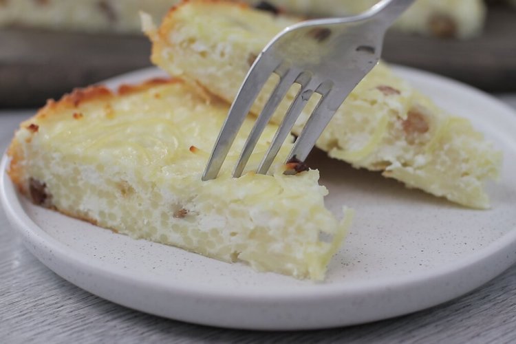 Творожная запеканка с вермишелью без манки