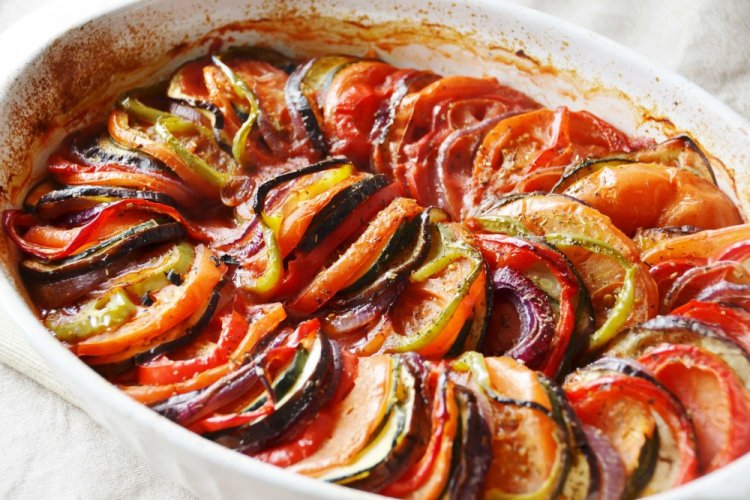 Рататуй с бататом в томатном соусе