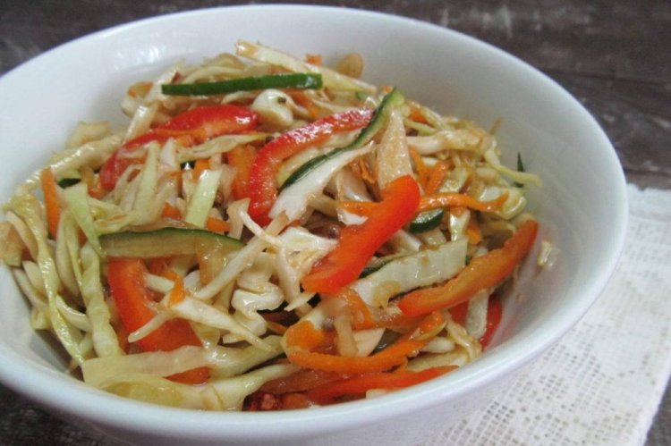 Овощной салат к плову