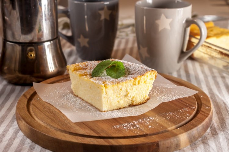 Творожная запеканка со сметаной в аэрогриле