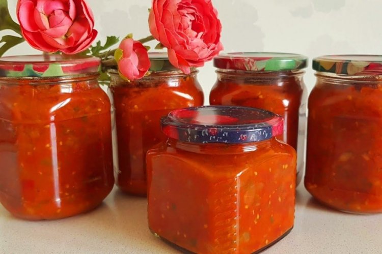 Икра из помидоров, болгарского перца и моркови на зиму