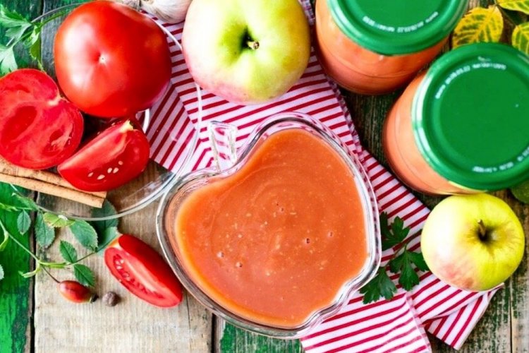 Краснодарский соус с яблоками на зиму