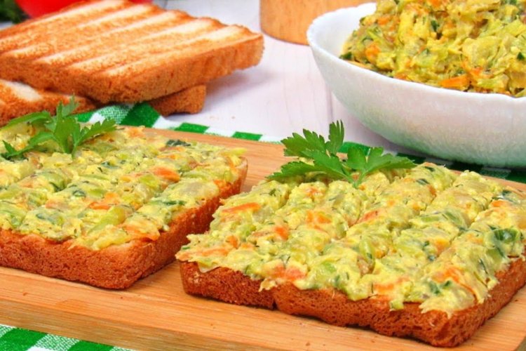 Намазка из кабачков с луком и морковью