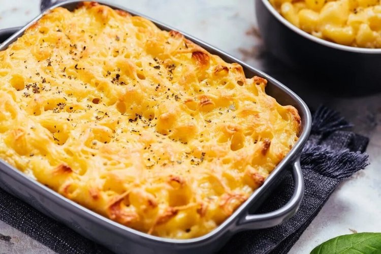 Макароны с сыром и сливками