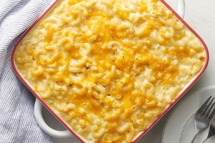 Макароны с сыром и сметаной