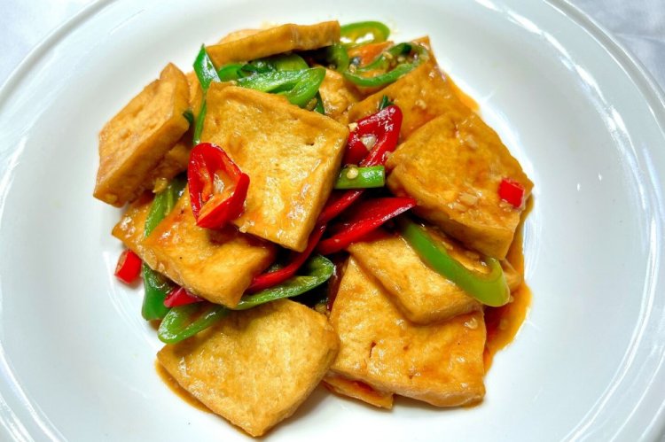 Жареный острый тофу