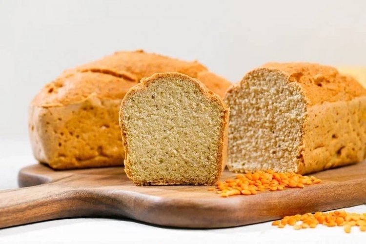 Безглютеновый хлеб из чечевицы на кокосовом молоке