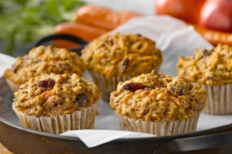 Морковно-яблочные маффины