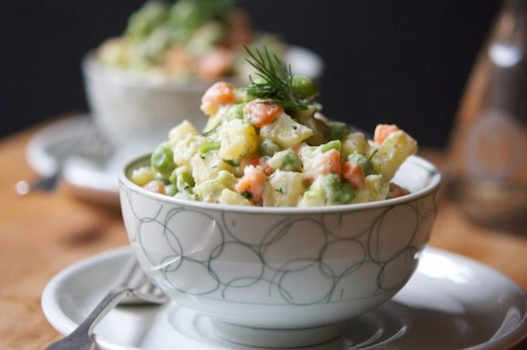 Вегетарианский оливье