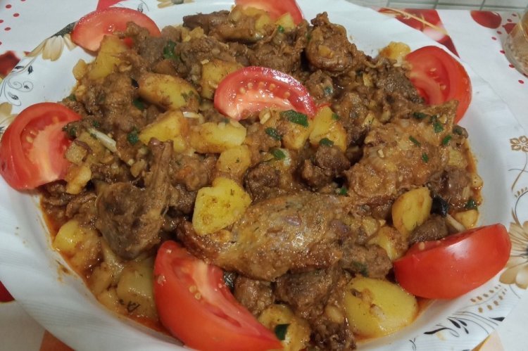 Утка с квасом в афганском казане